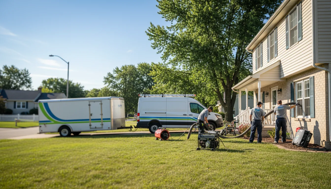 Flooded Basement Restoration And Cleanup With Repair in Metcalf, IL near me